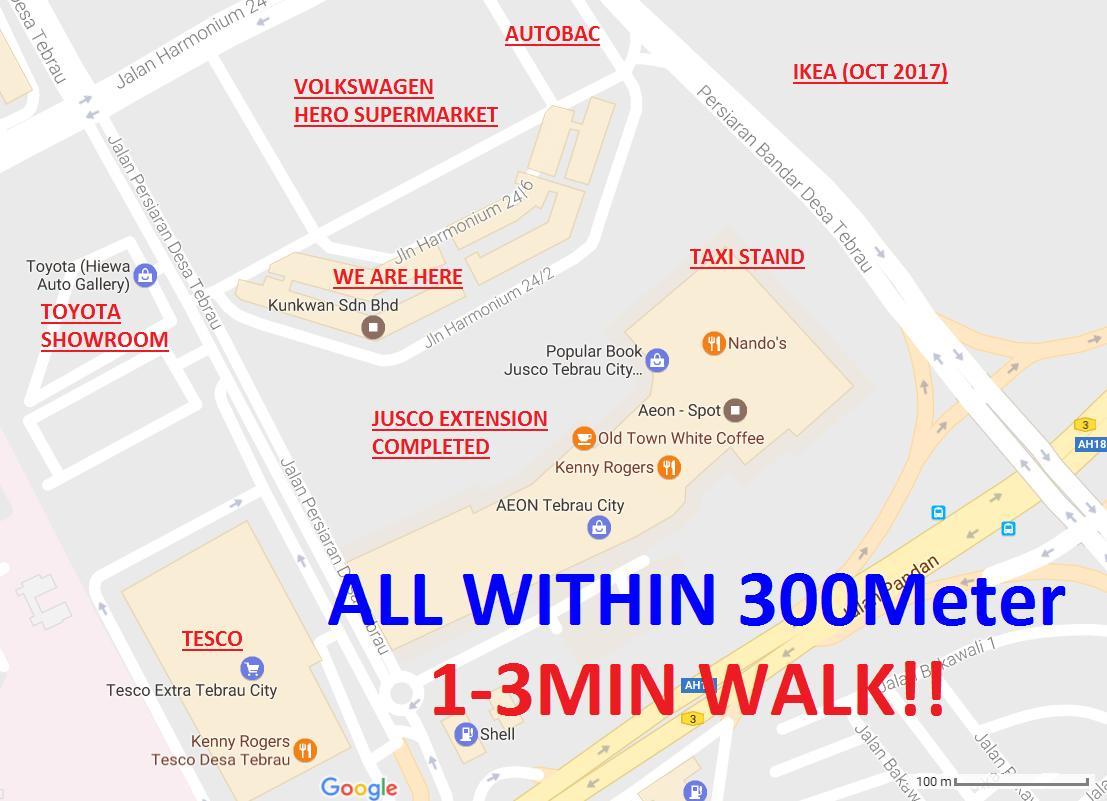 Best Walkable Location ** Desa Tebrau Τζόχορ Μπάχρου Εξωτερικό φωτογραφία